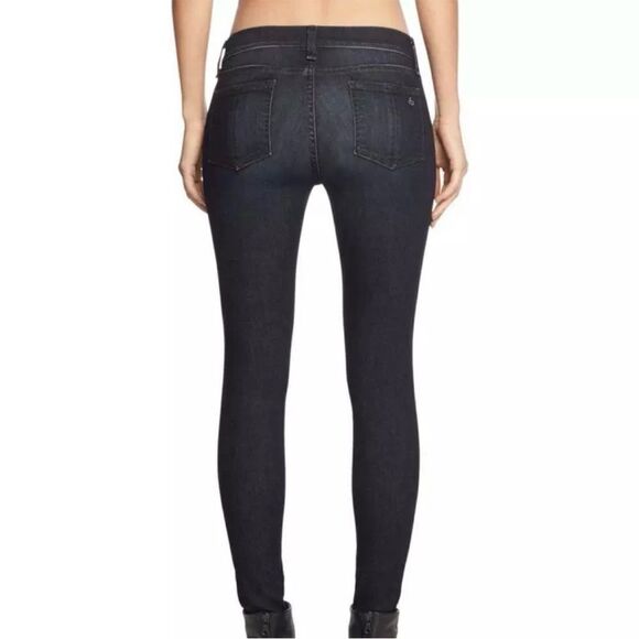Rag & Bone Women’s Skinny Black Rae Denim Jeans Size 28 W1502K 122BLK - Picture 2 of 10